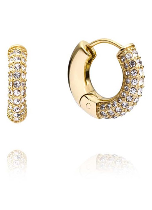 Mockberg Pavé Everyday Medium oorringen MB0192 - detail 2 goud