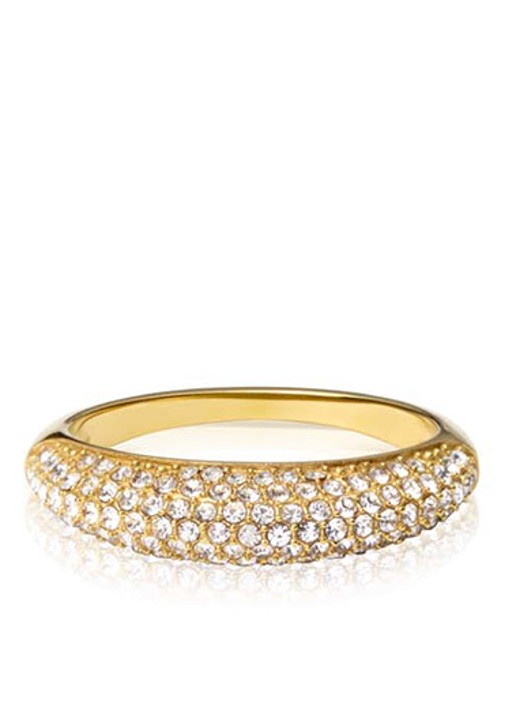 Mockberg Pavé Precious ring met zirkonia MB0199 - detail goud