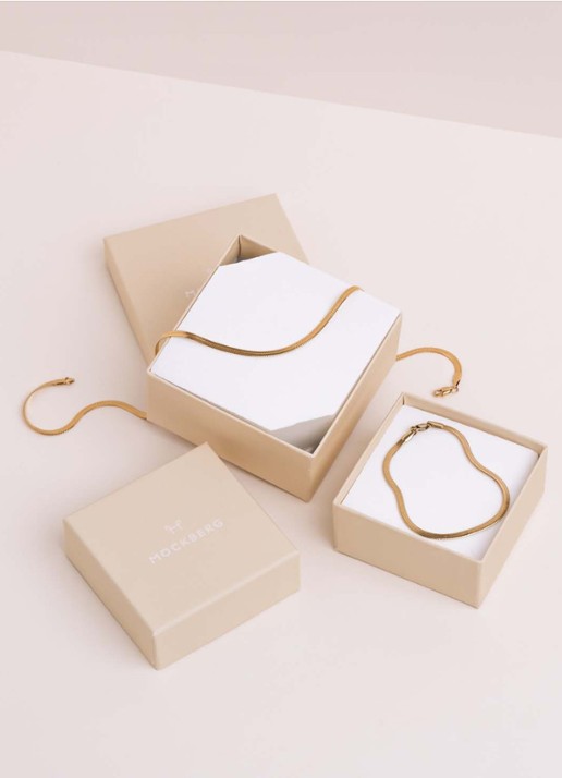 Mockberg Thin Snake armband MO572 - detail 3 goud