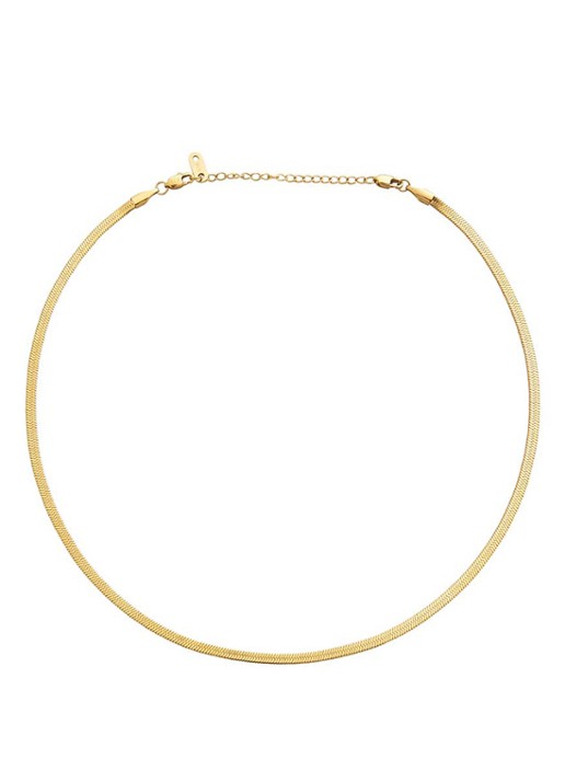 Mockberg Thin Snake ketting MO577 - detail goud