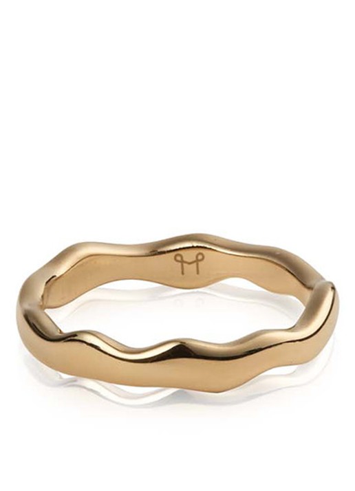 Mockberg Wavy Petite ring MB0133 - detail 3 goud