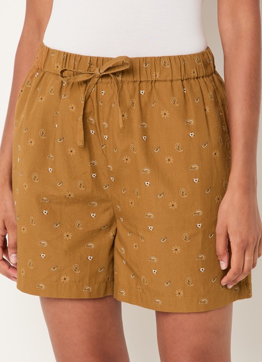 Modström Apricot mid waist straight fit korte broek