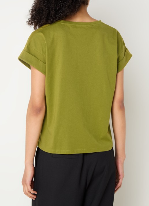 Modström Brazil T-shirt met ronde hals - achterkant 4 groen