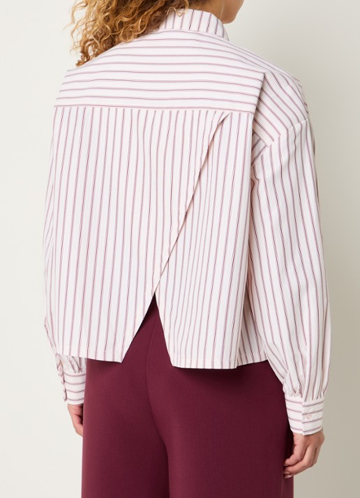 Modström Dilan blouse met split en streepprint