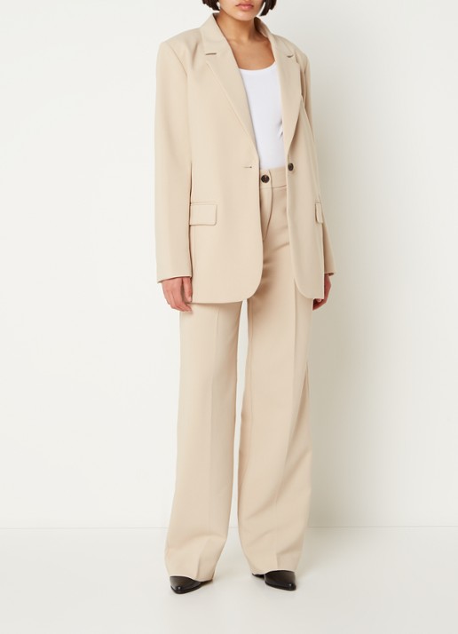 Modström Gale blazer met klepzakken - voorkant 4 lichtbruin