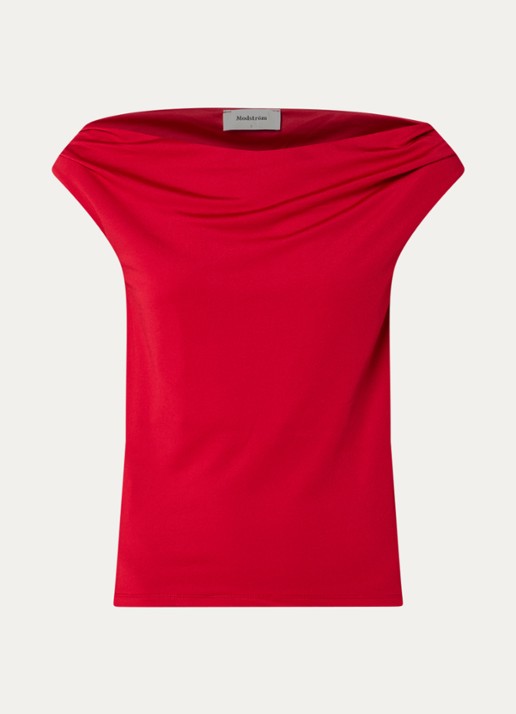 Modström Hima off shoulder top - voorkant rood