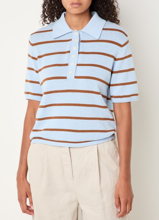 Modström Malva polo met streepprint