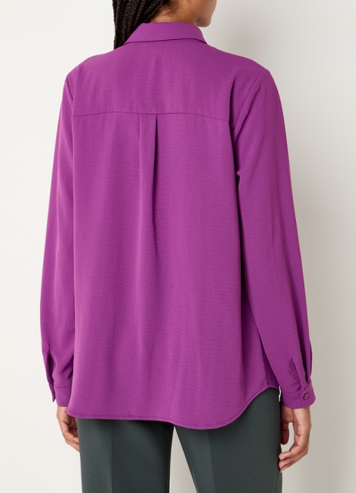 Modström Ossa blouse met kraag - achterkant 4 paars