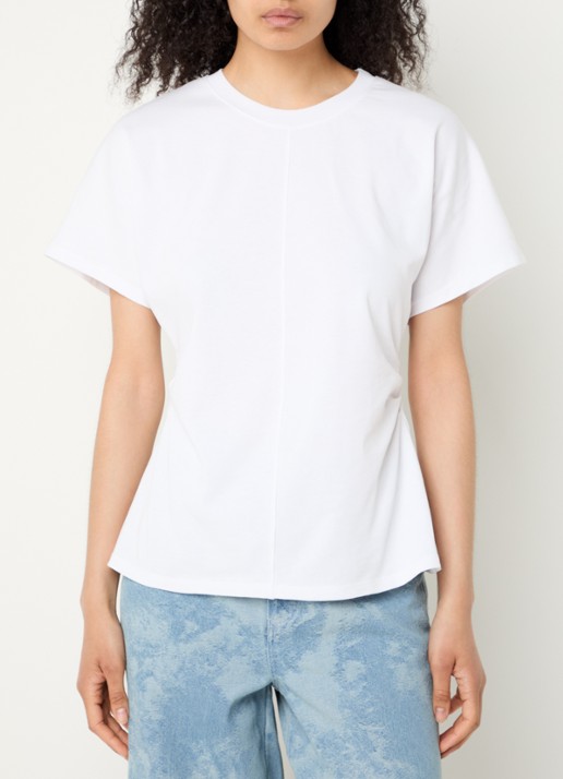Modström Pataya t-shirt van  katoen met siernaad
