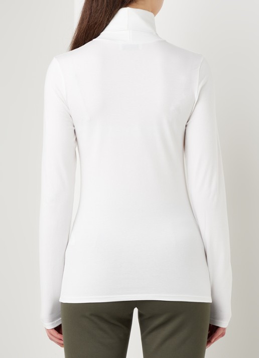 Modström Tanner longsleeve met col - achterkant 3 vanillegeel