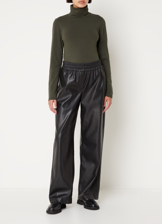 Modström Tanner longsleeve met col - voorkant 3 donkergroen
