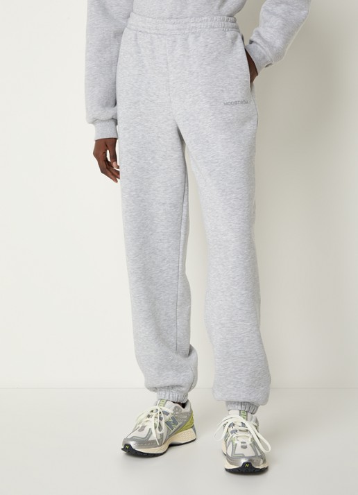 Modström Tia high waist tapered fit joggingbroek met logo en steekzakken