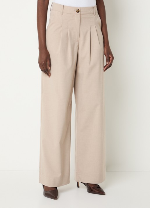Modström Tuesday high waist loose fit pantalon met steekzakken