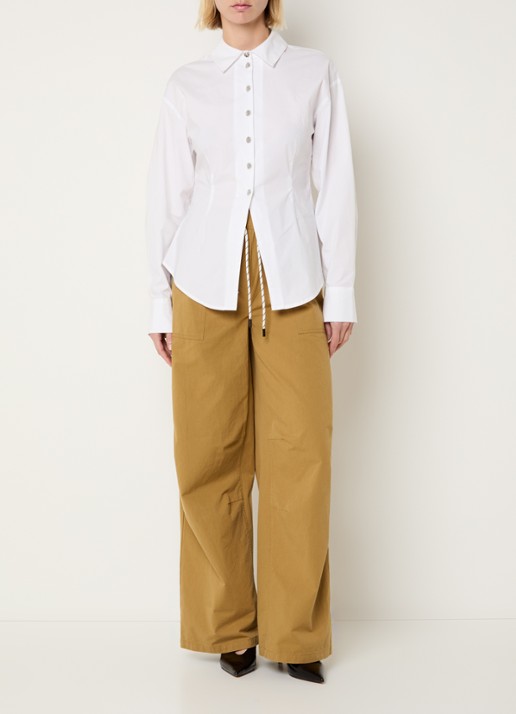 Modström Ullis blouse met kraag - voorkant 4 wit