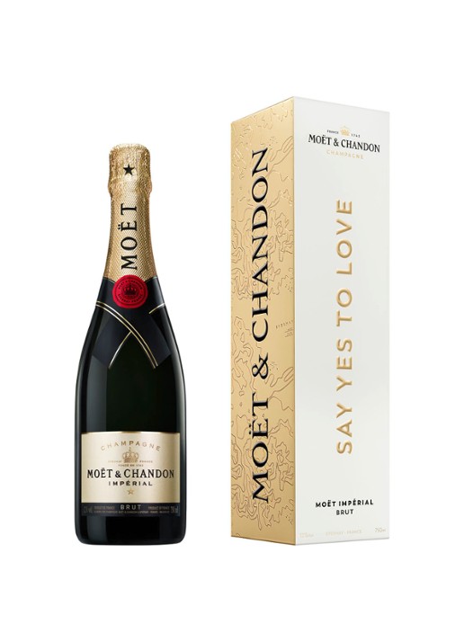 Moët & Chandon Valentine's Day Say Yes To Love Champagne Brut Impérial 750 ml - voorkant undefined