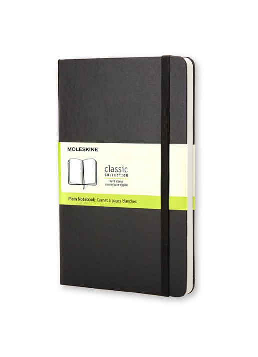 Moleskine Classic blanco notitieboek 14 x 9 cm - voorkant 2 zwart