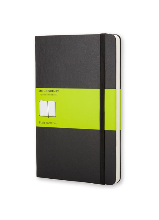 Moleskine Classic blanco notitieboek 21 x 13 cm - voorkant 2 zwart