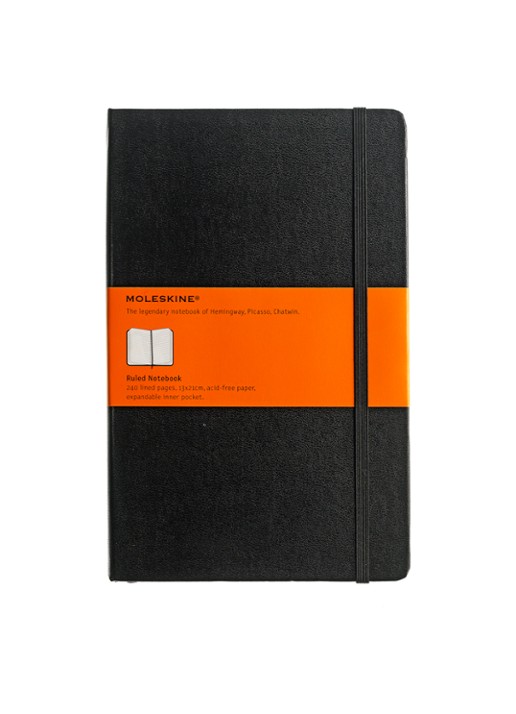 Moleskine Classic gelinieerd notitieboek  - voorkant zwart