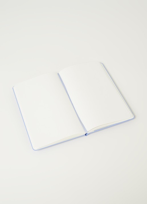 Moleskine Classic L blanco notitieboek - detail lichtblauw