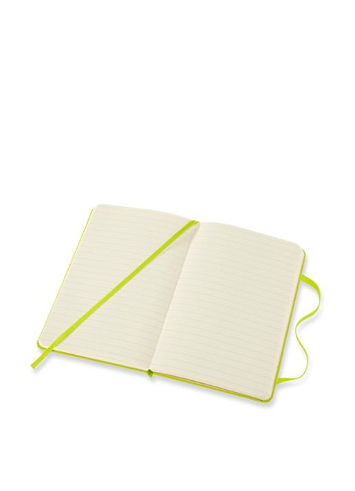 Moleskine Classic Pocket gelinieerd notitieboek 14 x 9 cm - voorkant 3 lime