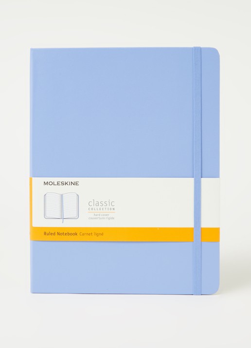 Moleskine Classic XL gelinieerd notitieboek - voorkant 3 lichtblauw