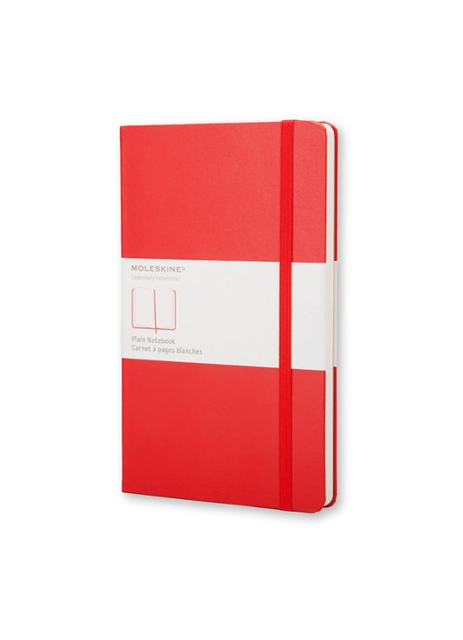 Moleskine Coloured blanco notitieboek 19 x 9 cm - voorkant 2 rood