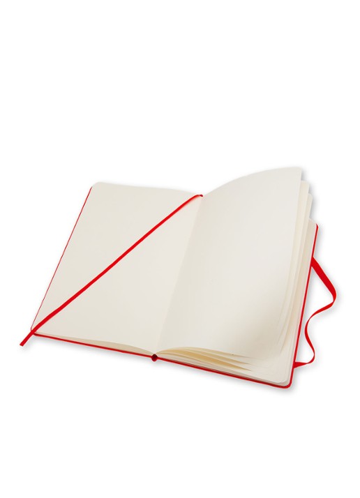 Moleskine Coloured blanco notitieboek 19 x 9 cm - voorkant 3 rood