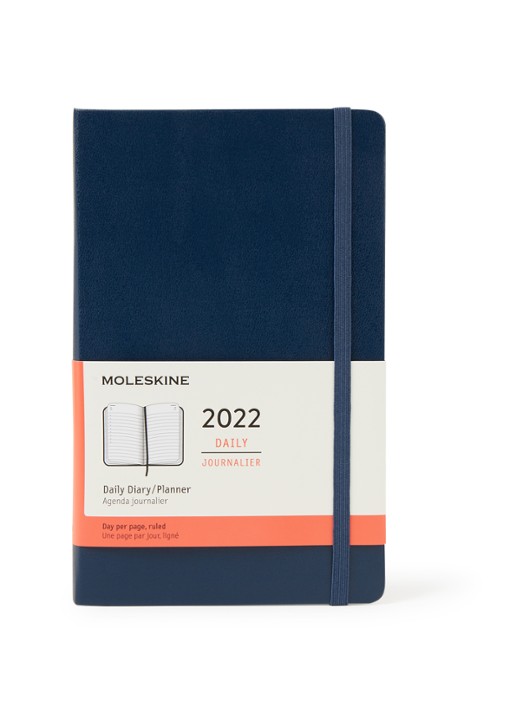 Moleskine Daily agenda 2022 - voorkant indigo