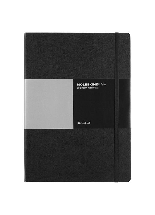 Moleskine Folio Art Hard A4 blanco schetsboek - voorkant zwart