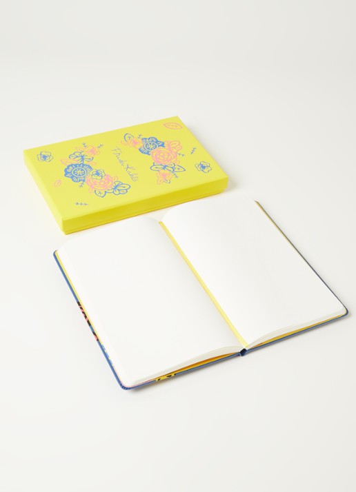 Moleskine Limited Edition Frida Kahlo L blanco notitieboek in collector's box - detail blauw