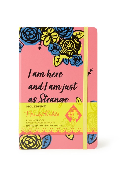 Moleskine Limited Edition Frida Kahlo L blanco notitieboek - voorkant 2 roze