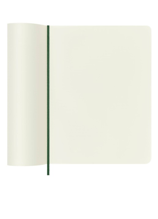 Moleskine Notitieboek met blanco papier 25 x 19 cm - voorkant 2 donkergroen