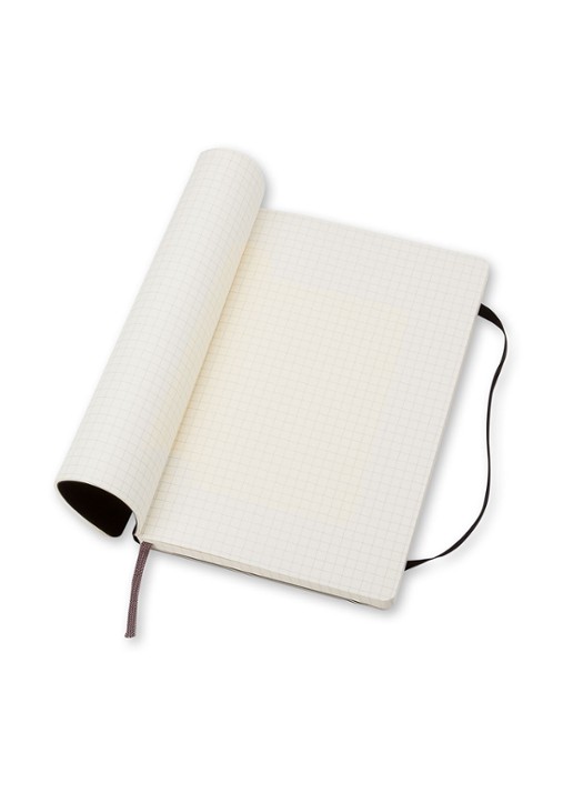 Moleskine Notitieboek met geruit papier 14 x 9 cm  - voorkant 2 zwart