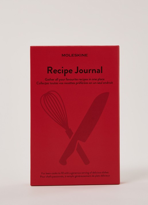 Moleskine Recepten journal - voorkant 2 vuurrood