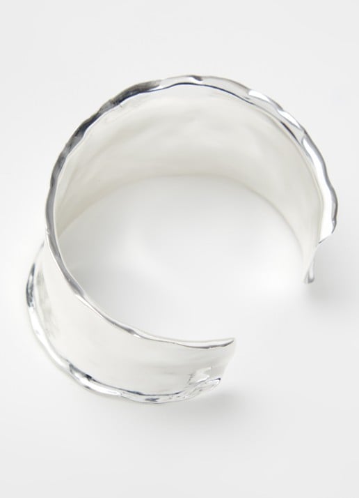 Moliane Nous bangle verzilverd - detail zilver