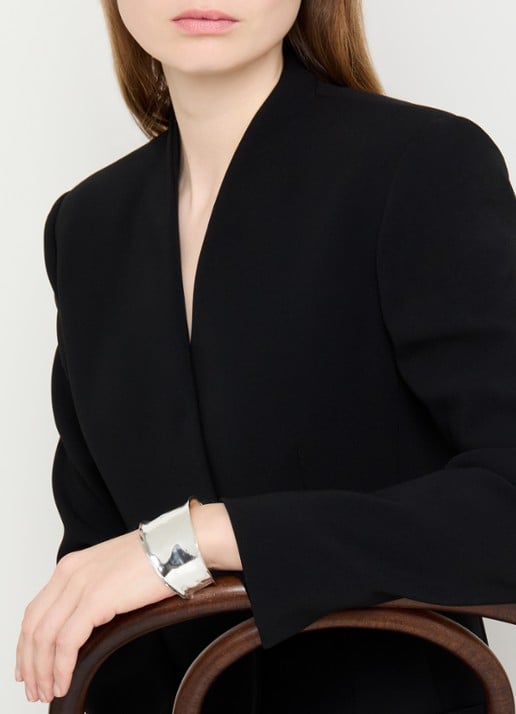 Moliane Nous bangle verzilverd - voorkant 3 zilver
