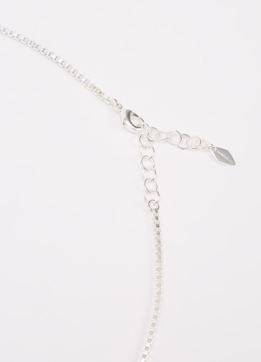 Moliane Seed ketting verzilverd - detail 2 zilver