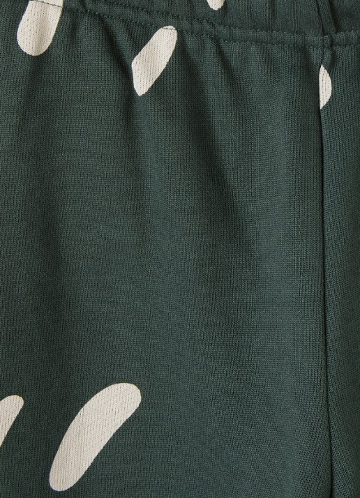 Molo Adan tapered fit joggingbroek met print - detail groen
