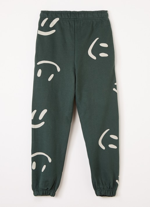 Molo Adan tapered fit joggingbroek met print - voorkant 3 groen