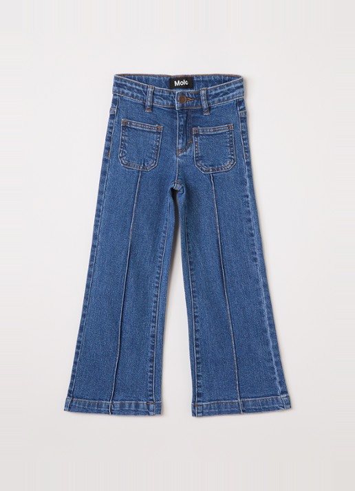 Molo Adina high waist flared jeans van  katoen