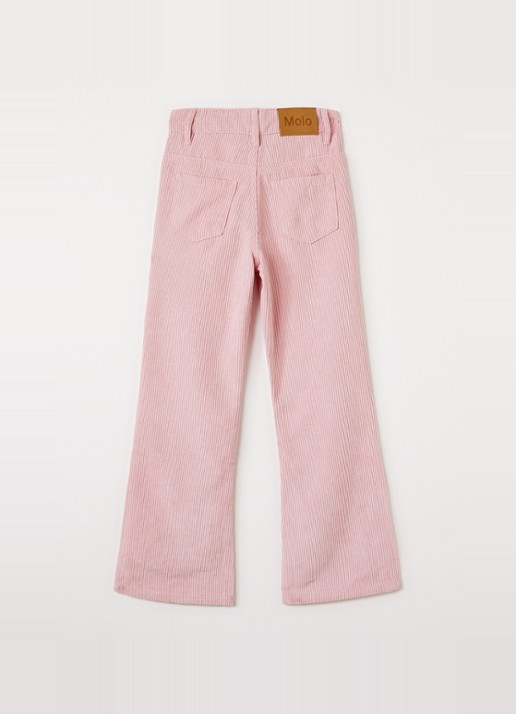 Molo Aida flared broek van corduroy - voorkant 3 beige