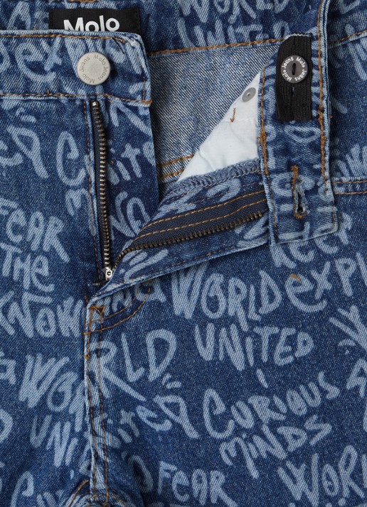 Molo Aiden straight leg jeans - detail indigo