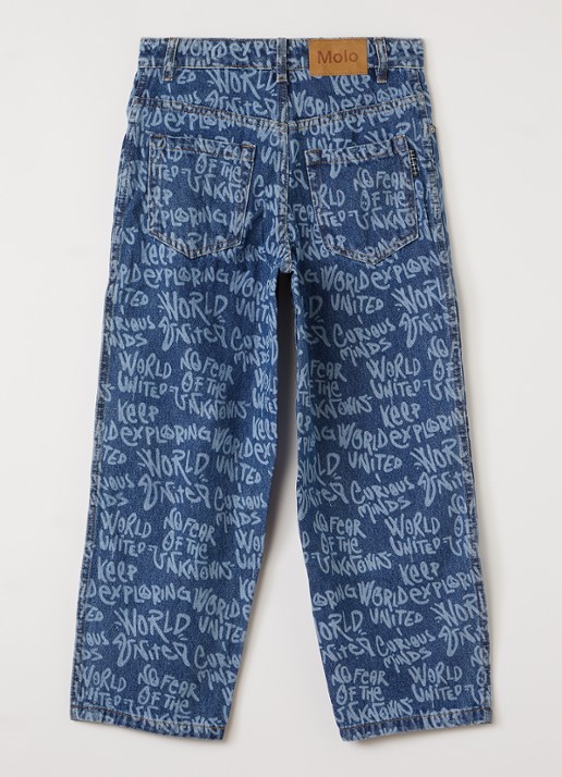 Molo Aiden straight leg jeans - voorkant 3 indigo