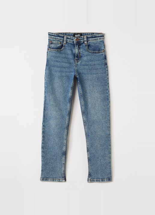 Molo Aksel straight leg jeans met medium wassing