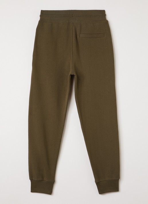 Molo Alvar tapered fit joggingbroek met ritszakken - voorkant 3 bronsgroen
