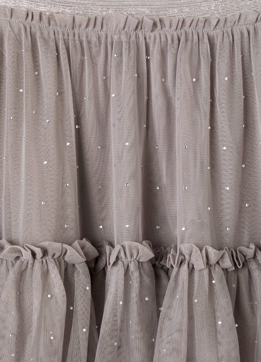 Molo Bille minirok met strass - detail 3 donkerbeige