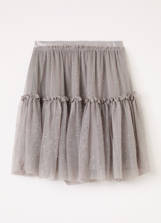 Molo Bille minirok met strass - voorkant donkerbeige
