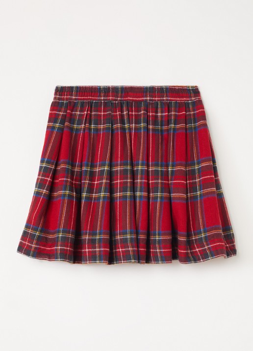 Molo Breeta rok met ruitdessin - voorkant 2 rood