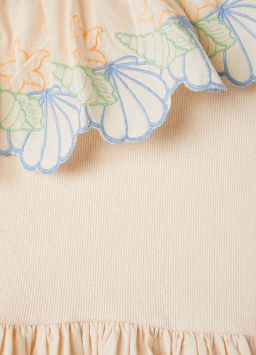 Molo Cato jurk met borduring - detail 3 creme