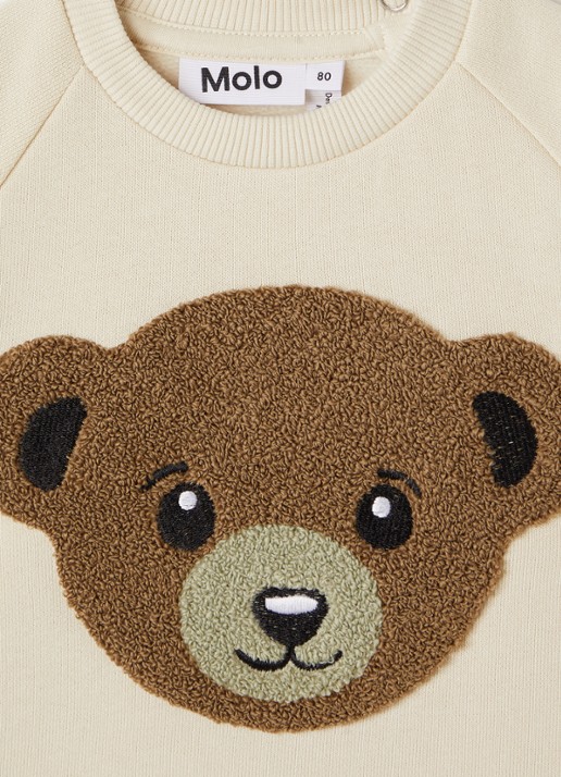 Molo Disc sweater met print - detail 3 beige